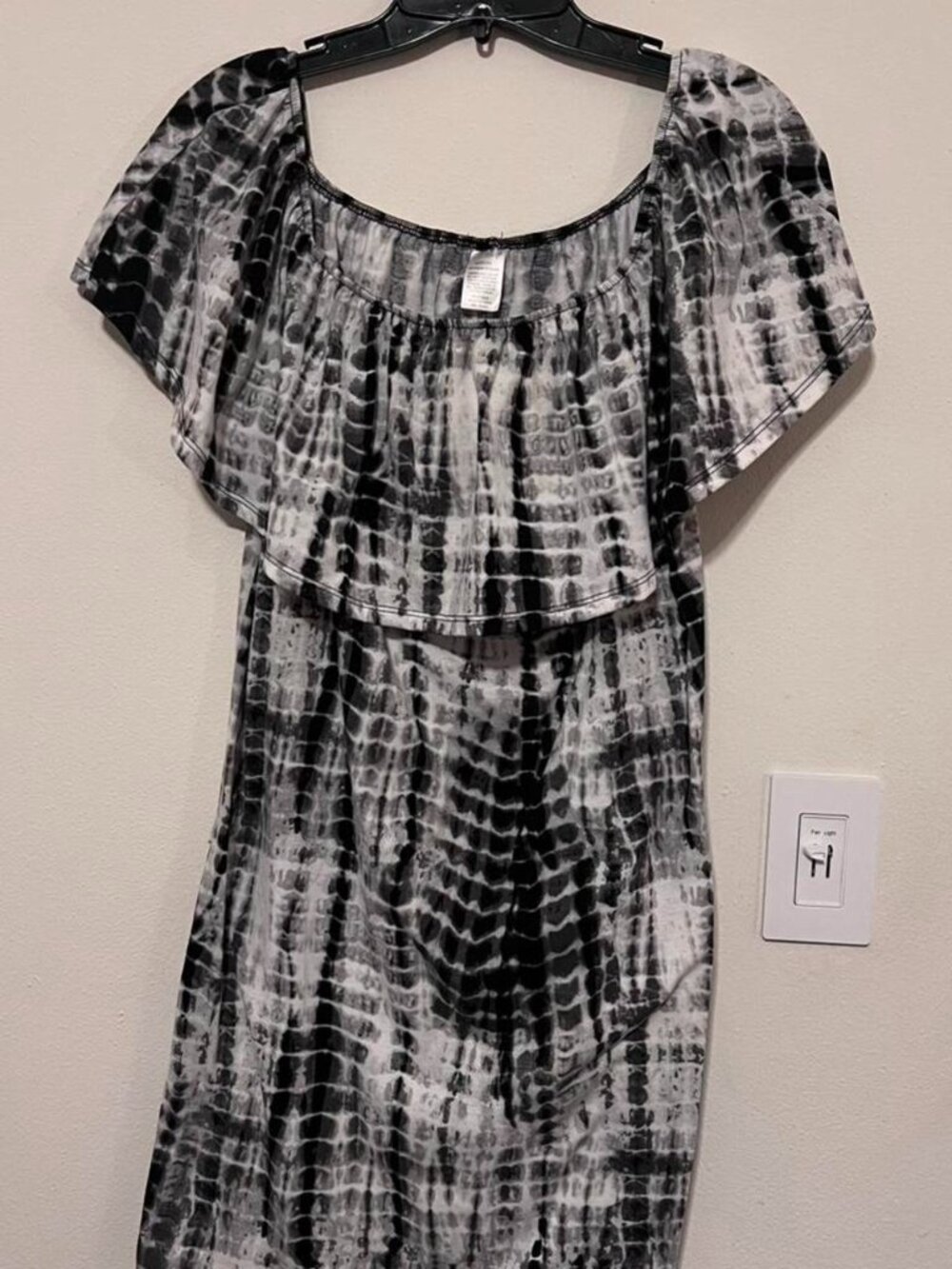 Women's Grey and Black Dress